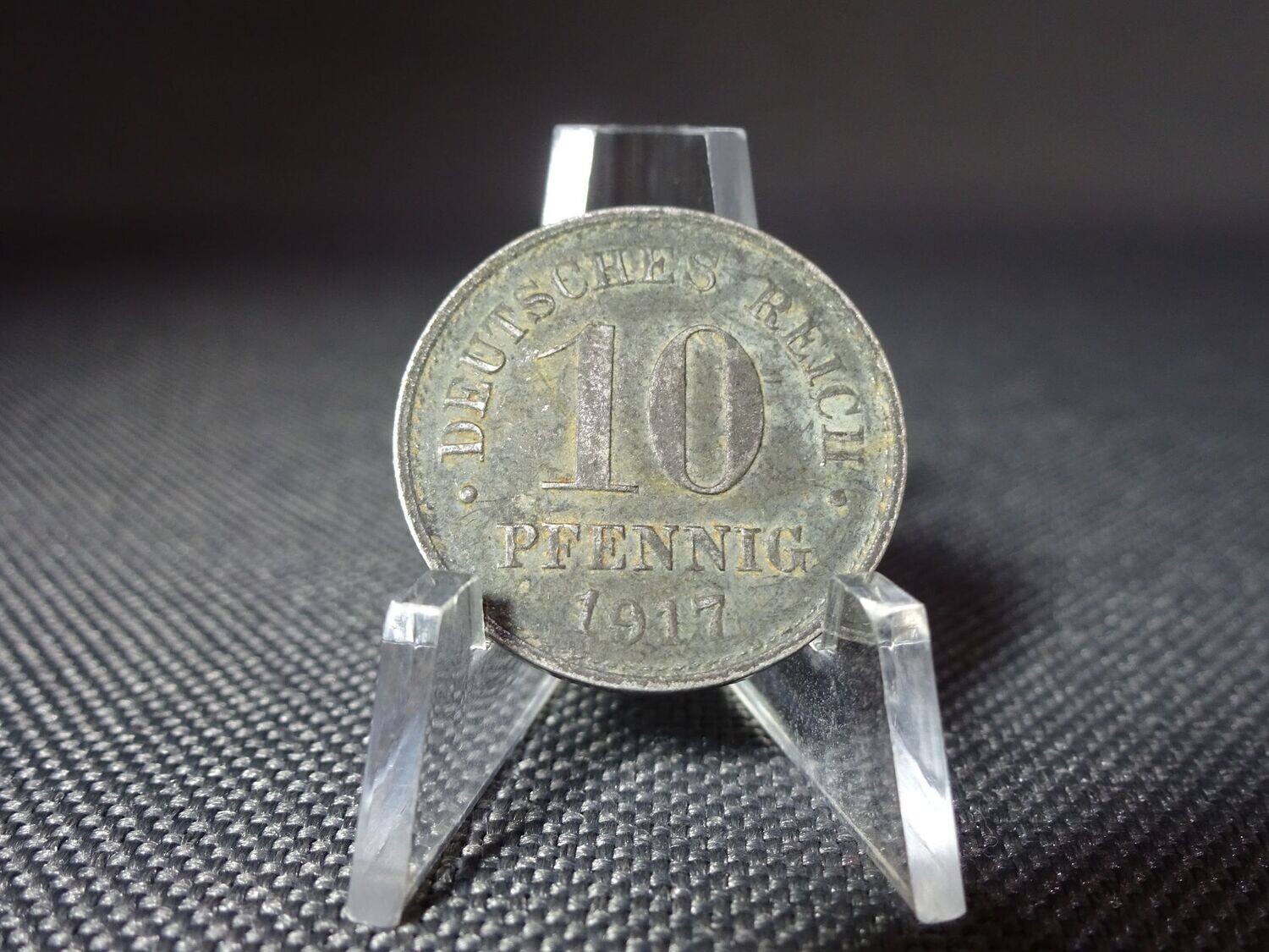 Münze Deutsches Kaiserreich 1917 G 10 Pfennig Karlsruhe