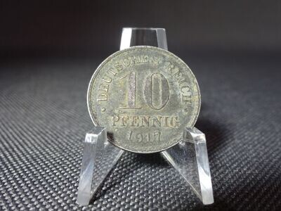 Münze Deutsches Kaiserreich 1917 G 10 Pfennig Karlsruhe