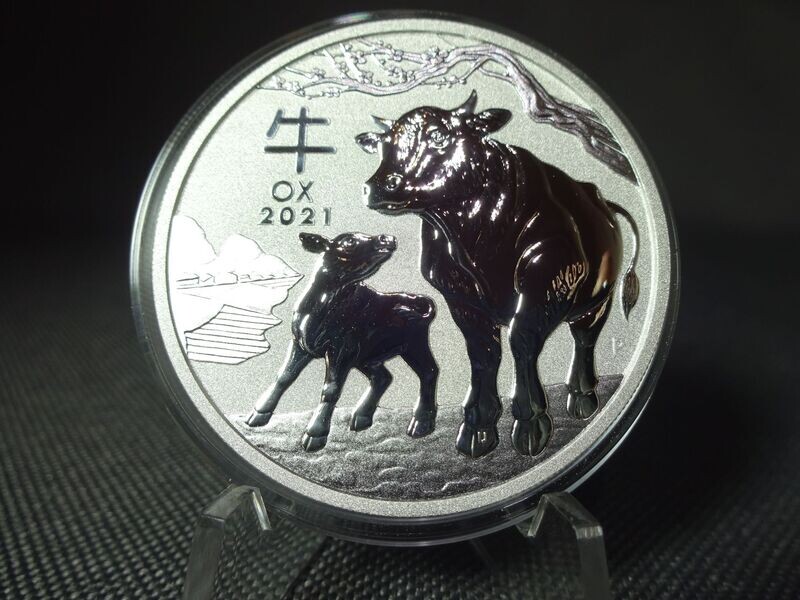 Silbermünze Australien 2021 1 Dollar Lunar Year Ox Jahr Ochse 1 Oz Unze Silbermünze Australien 2021 1 Dollar Lunar Year Ox Jahr Ochse 1 Oz Unze