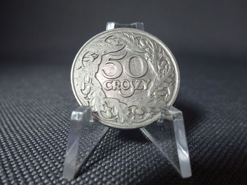 Münze Polen 1923 50 Groszy Polska