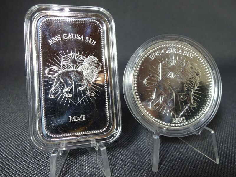 Silberbarren Silbermedaille Set USA John Wick Continental Coin Löwe 2x 1 Oz Unze