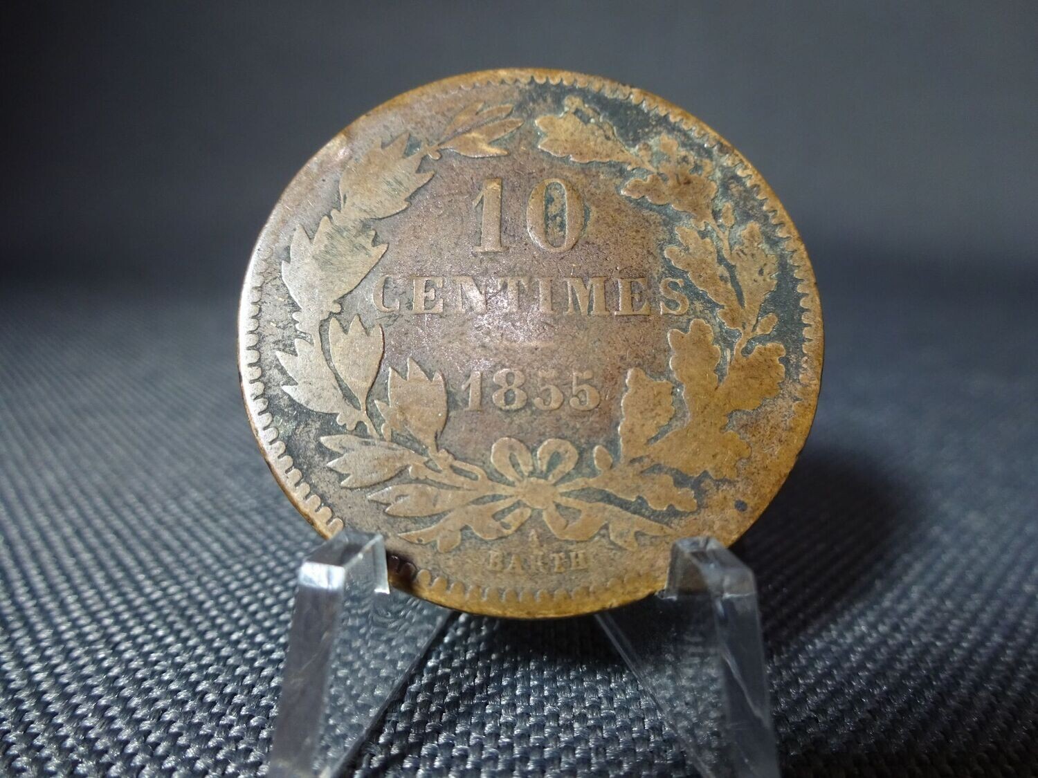 Münze Luxemburg 1855 10 Centimes Großherzogtum