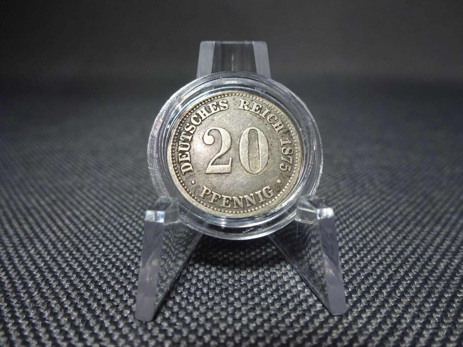 Silbermünze Deutsches Kaiserreich 1875 J 20 Pfennig Hamburg Patina Silbermünze Deutsches Kaiserreich 1875 J 20 Pfennig Hamburg Patina