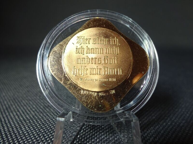 Medaille Deutschland Martin Luther 1483 - 1546 B. H. Mayer Pforzheim Klippe
