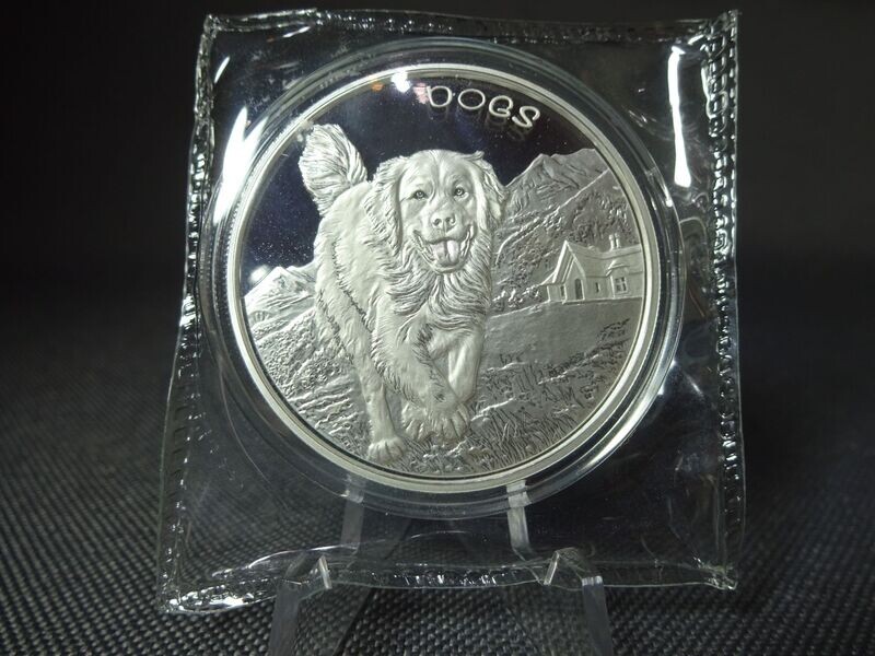 Silbermünze Fidschi Fiji 2022 50 Cents Dogs Hunde Golden Retriver 1 Oz Unze Silbermünze Fidschi Fiji 2022 50 Cents Dogs Hunde Golden Retriver 1 Oz Unze