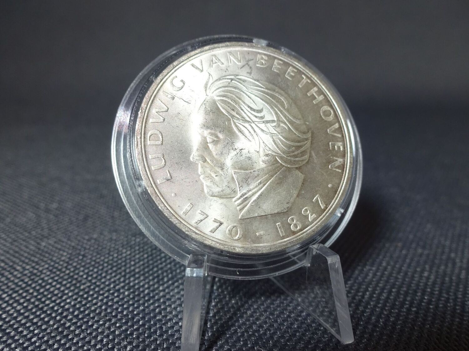 Silbermünze Deutschland 1970 F 5 Mark Ludwig Van Beethoven 1770-1827