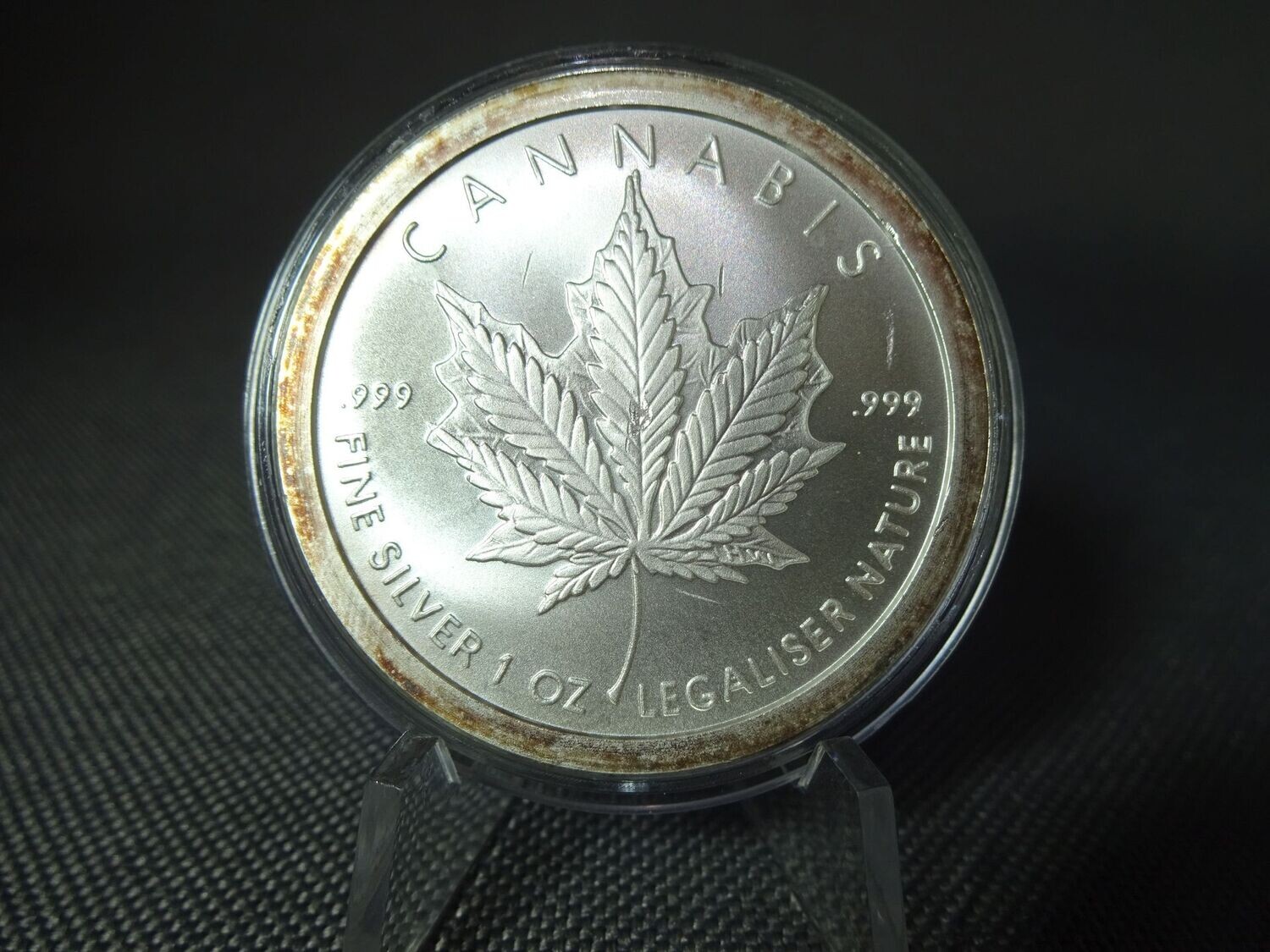 Silbermedaille USA 2020 Cannabis Maple Leaf Hanfblatt Silver Shield 1 Oz Unze Silbermedaille USA 2020 Cannabis Maple Leaf Hanfblatt Silver Shield 1 Oz Unze