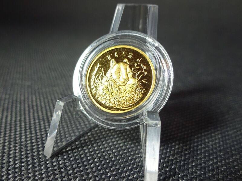 Goldmedaille China Panda Schatztruhe Schatzkiste Europa 1/20 Oz Unze Goldmedaille China Panda Schatztruhe Schatzkiste Europa 1/20 Oz Unze