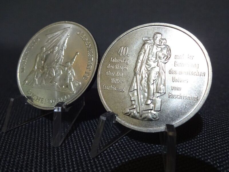 Münzen-Set DDR 1972 1985 A 10 Mark Buchenwald Hitlerfaschismus Berlin 2x Gedenkmünzen Münzen-Set DDR 1972 1985 A 10 Mark Buchenwald Hitlerfaschismus Berlin 2x Gedenkmünzen