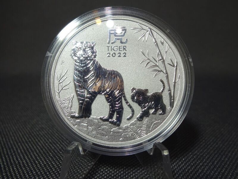 Silbermünze Australien 2022 1 Dollar Lunar Year Jahr Tiger 1 Oz Unze Silbermünze Australien 2022 1 Dollar Lunar Year Jahr Tiger 1 Oz Unze