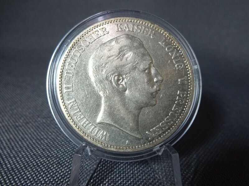 Silbermünze Deutsches Kaiserreich 1903 A 5 Mark Wilhelm II. König Preussen