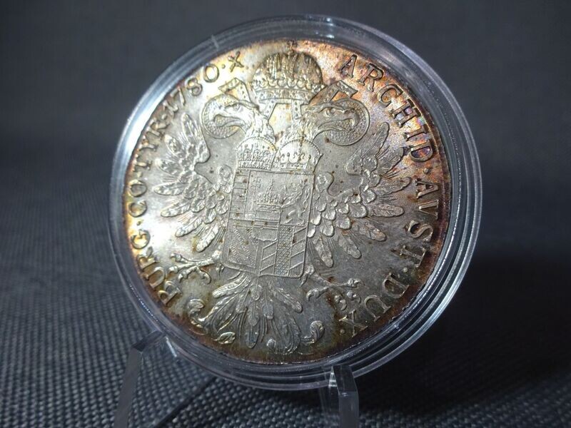 Silbermünze Österreich Maria Theresia Theresien Taler Nachprägung Patina