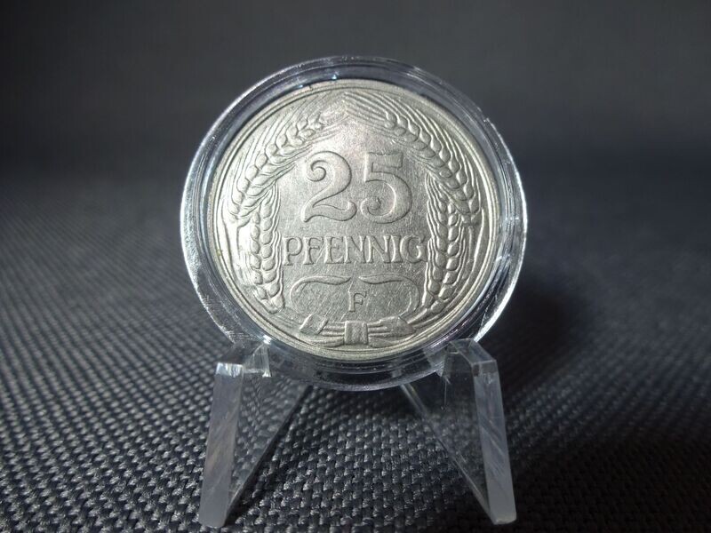 Münze Deutsches Kaiserreich 1910 F 25 Pfennig Stuttgart