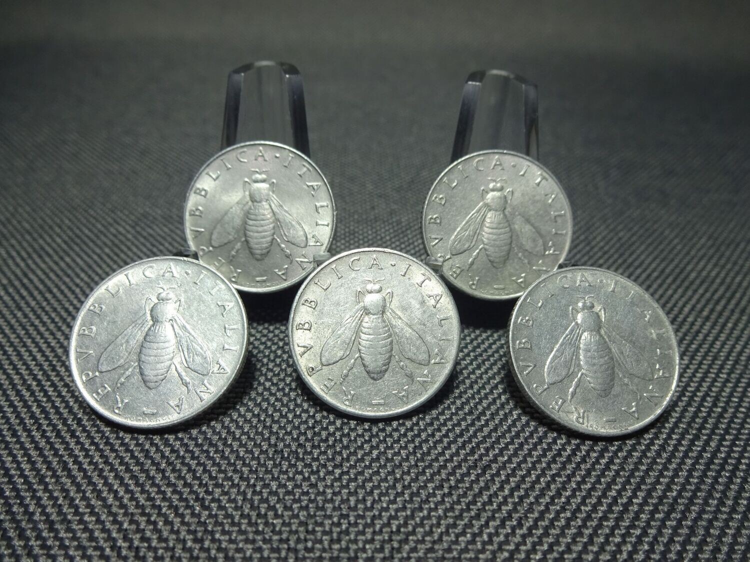 Münzen-Set Italien 1954 - 1959 2 Lire Honigbiene Ohne 1958