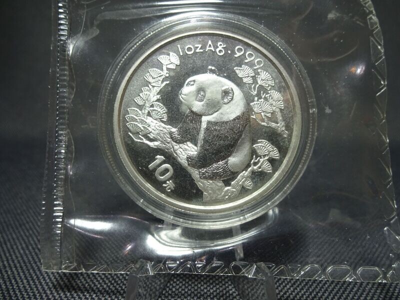 Silbermünze China Panda 1997 10 Yuan 1 Oz Unze