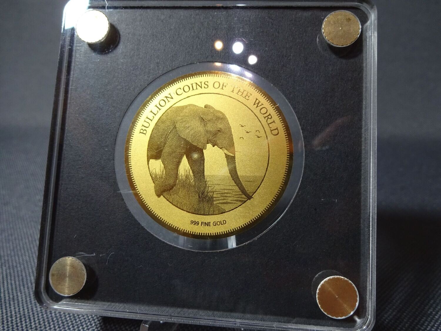 Goldmünze Tschad 2020 5000 Francs Somalia Elefant Bullion Coins of the World 1/200 Oz Unze