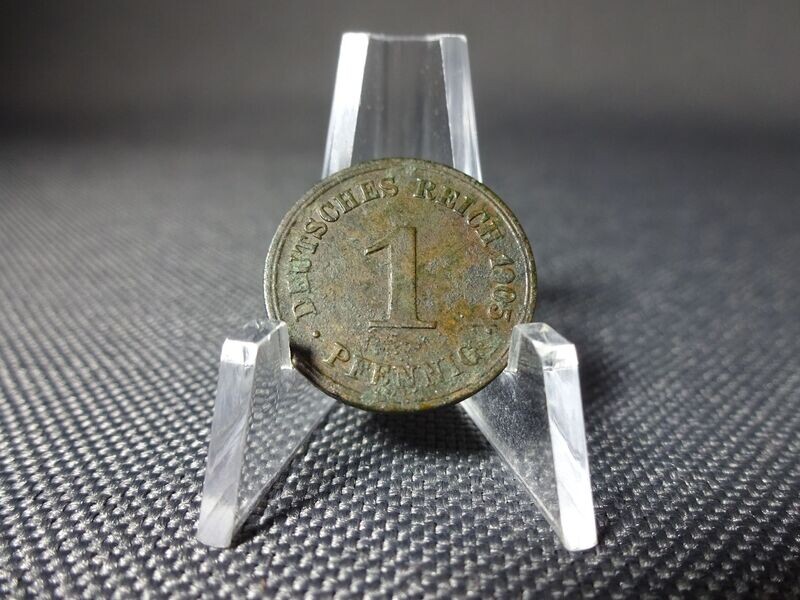 Münze Deutsches Kaiserreich 1905 G 1 Pfennig Karlsruhe