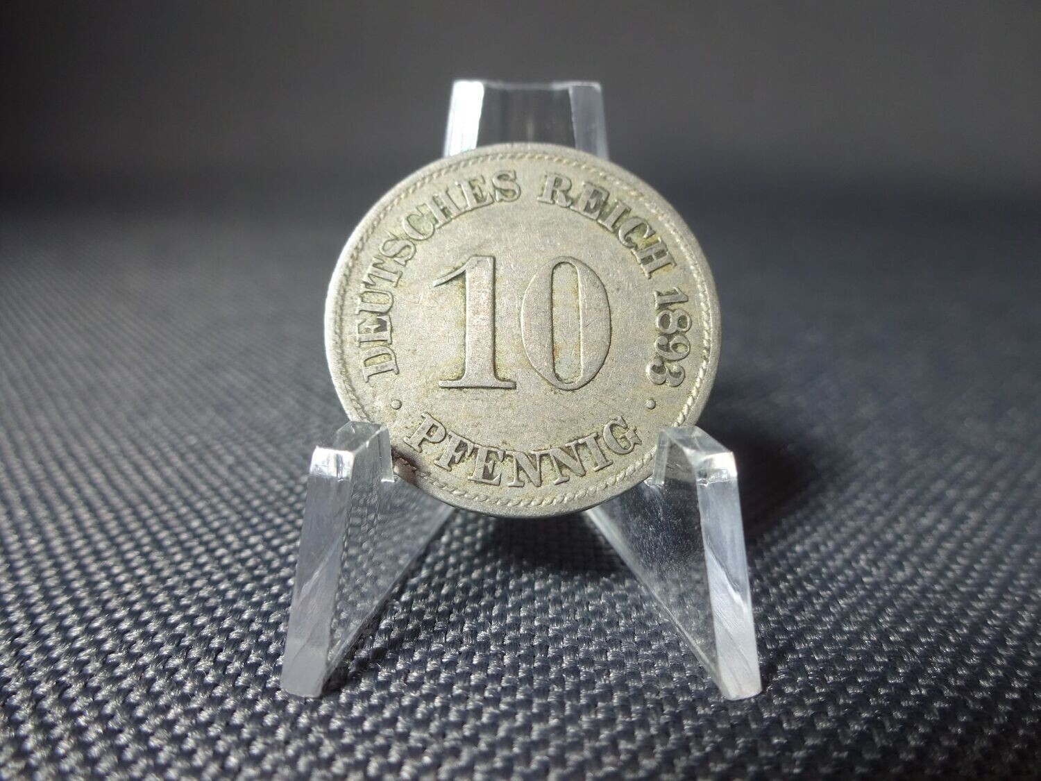 Münze Deutsches Kaiserreich 1893 J 10 Pfennig Hamburg