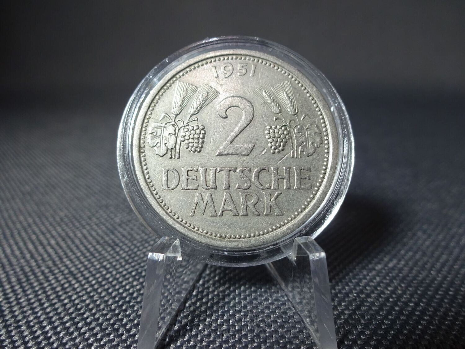 Münze Deutschland 1951 J 2 Deutsche Mark Ähren Hamburg Münze Deutschland 1951 J 2 Deutsche Mark Ähren Hamburg