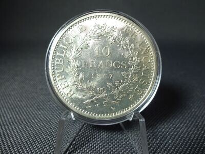 Silbermünze Frankreich 1967 10 Francs Herkulesgruppe (1.) Silbermünze Frankreich 1967 10 Francs Herkulesgruppe (1.)