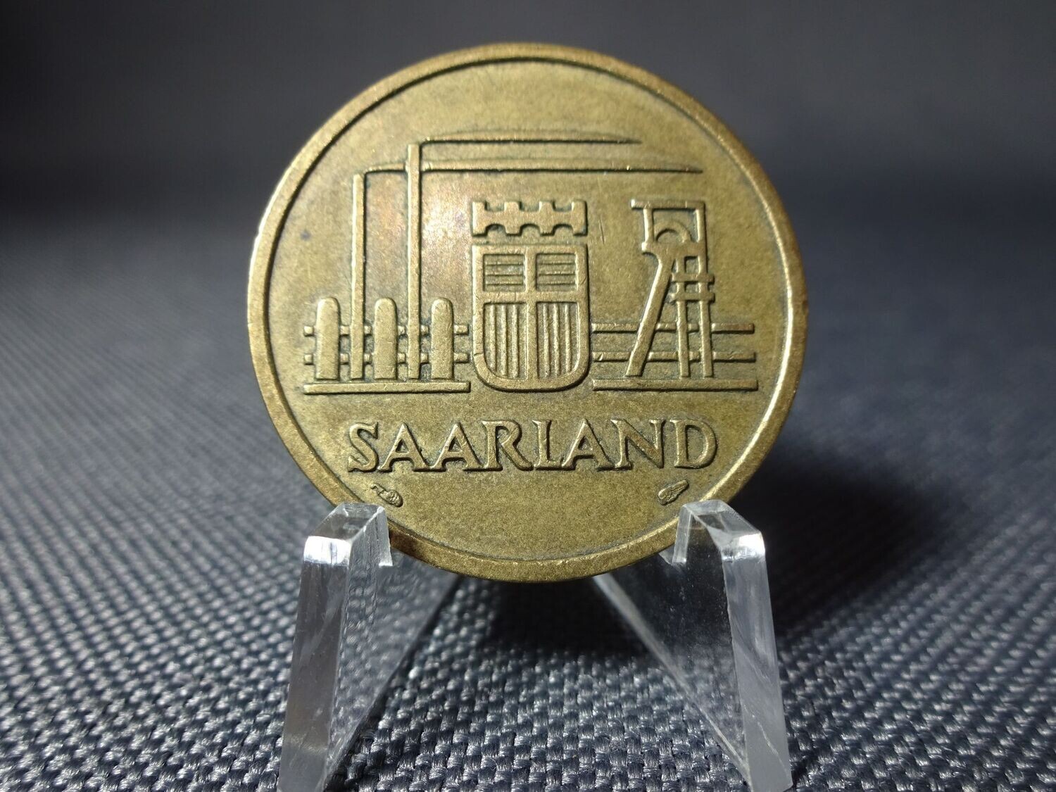 Münze Deutschland Saarland 1954 50 Franken