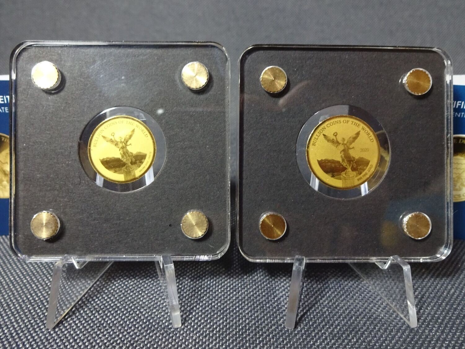 Goldmünzen Set Tschad 2019 & 2020 3000 Francs Libertad Bullion Coins of the World 1/500 Oz Unze