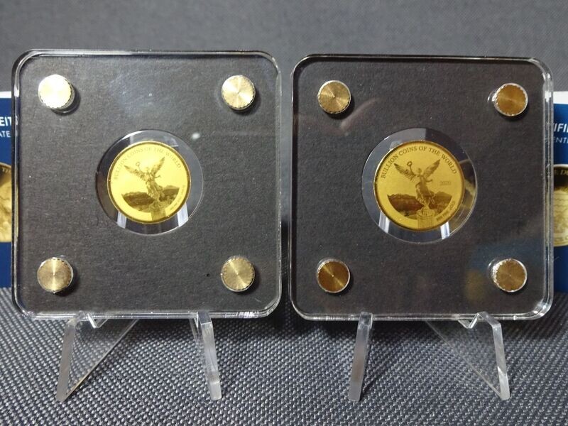 Goldmünzen Set Tschad 2019 & 2020 3000 Francs Libertad Bullion Coins of the World 1/500 Oz Unze