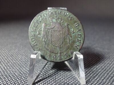 Münze Altdeutschland Großherzogtum Baden 1816 1 Kreuzer Ludwig I.