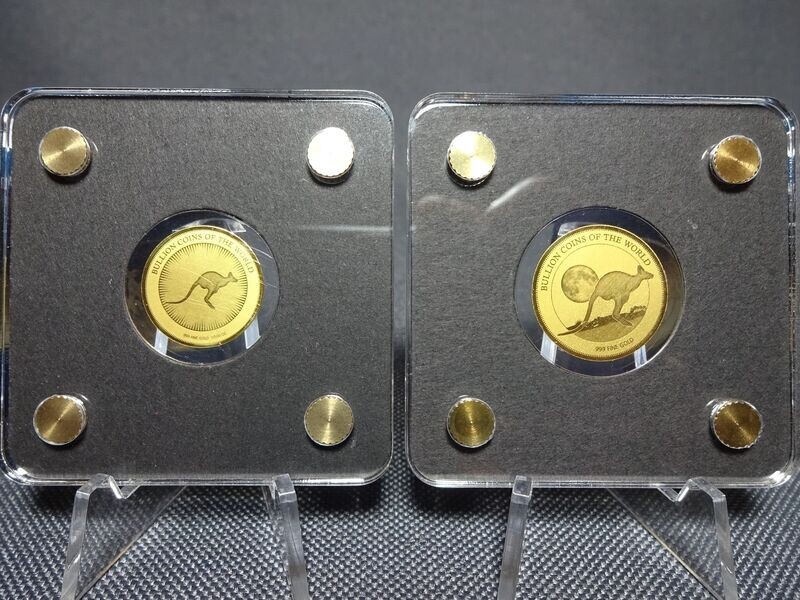 Goldmünzen Set Tschad 2019 & 2020 3000 Francs Känguru Bullion Coins of the World 1/500 Oz Unze