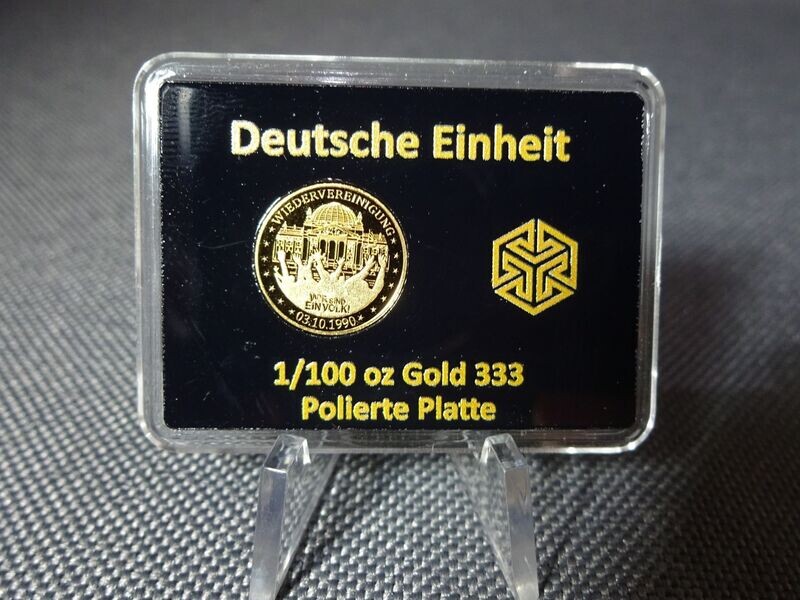 Goldmedaille Deutschland 2020 Wiedervereinigung 1990 Einheit Volk PP Proof 1/100 Oz Unze