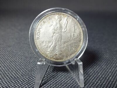 Silbermünze Rumänien 1911 1 Leu König Karl Carol I. Königreich Silbermünze Rumänien 1911 1 Leu König Karl Carol I. Königreich