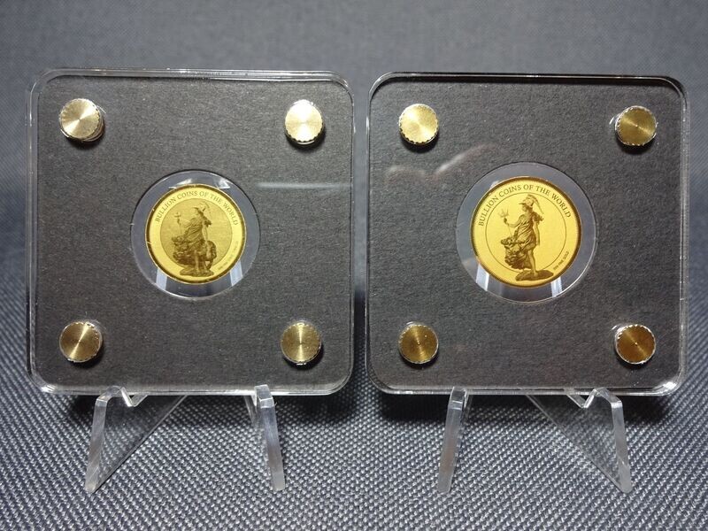 Goldmünzen Set Tschad 2019 2020 3000 Francs Britannia Bullion Coins of the World 1/500 Oz Unze