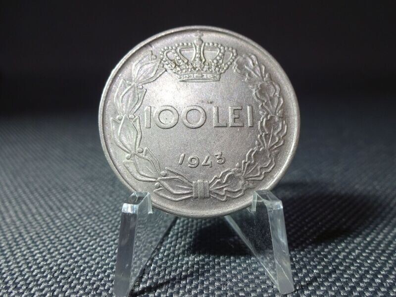 Münze Rumänien 1943 100 Lei König Mihai Michael I. Königreich