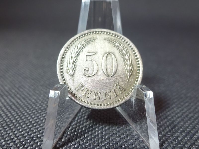 Münze Finnland 1921 50 Penniä Löwe Münze Finnland 1921 50 Penniä Löwe