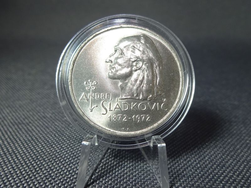 Silbermünze 1972 Tschechoslowakei 20 Kronen Andrej Sladkovic