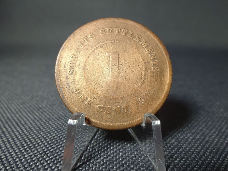 Münze Straits Settlements 1901 1 Cent Queen Victoria