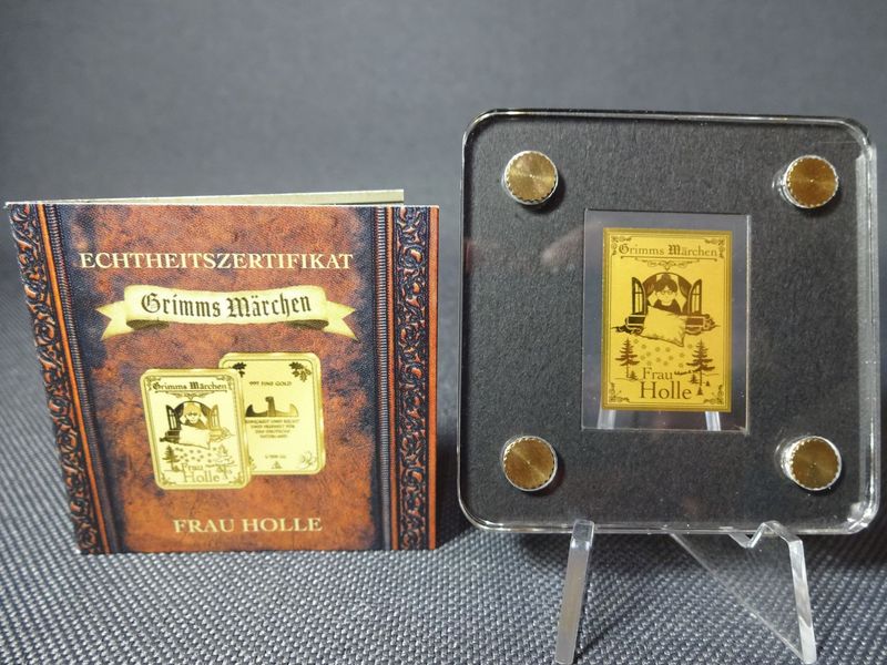 Goldbarren Deutschland Frau Holle Grimms Märchen 1/500 Oz Unze