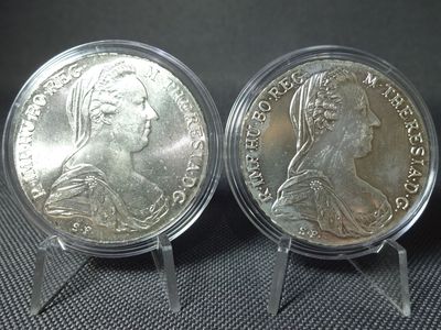 Silbermünzen Set Österreich Maria Theresia Theresien Taler Nachprägung (2.)