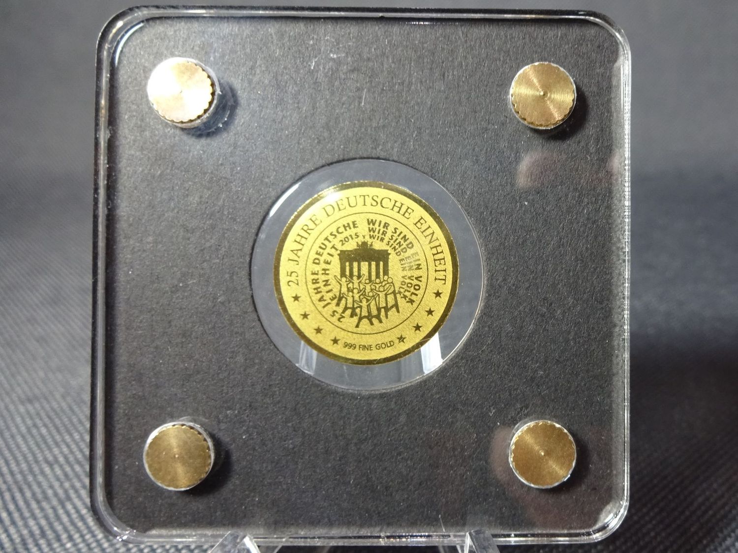 Goldmünze Tschad 3000 Francs 25 Jahre Deutsche Einheit 1/500 Oz Unze Goldmünze Tschad 3000 Francs 25 Jahre Deutsche Einheit 1/500 Oz Unze