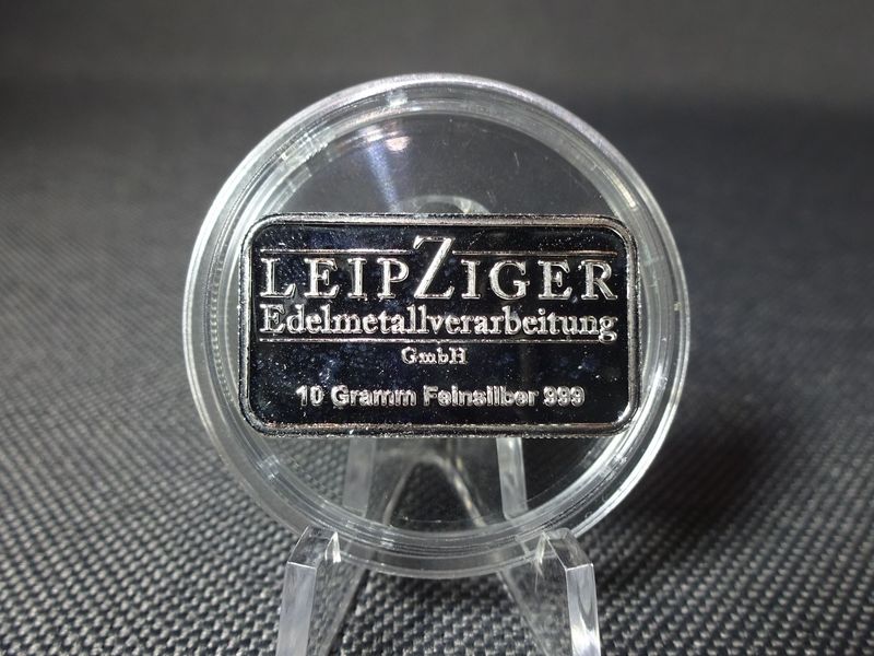 Silberbarren Deutschland Leipziger Edelmetall 10 g