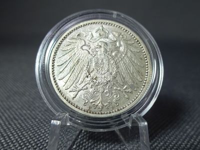 Silbermünze Deutsches Kaiserreich 1910 F 1 Mark Stuttgart (2.) Silbermünze Deutsches Kaiserreich 1910 F 1 Mark Stuttgart (2.)