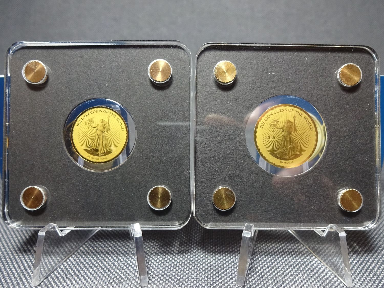 Goldmünzen Set Tschad 2019 2020 3000 Francs Liberty Bullion Coins of the World 1/500 Oz Unze