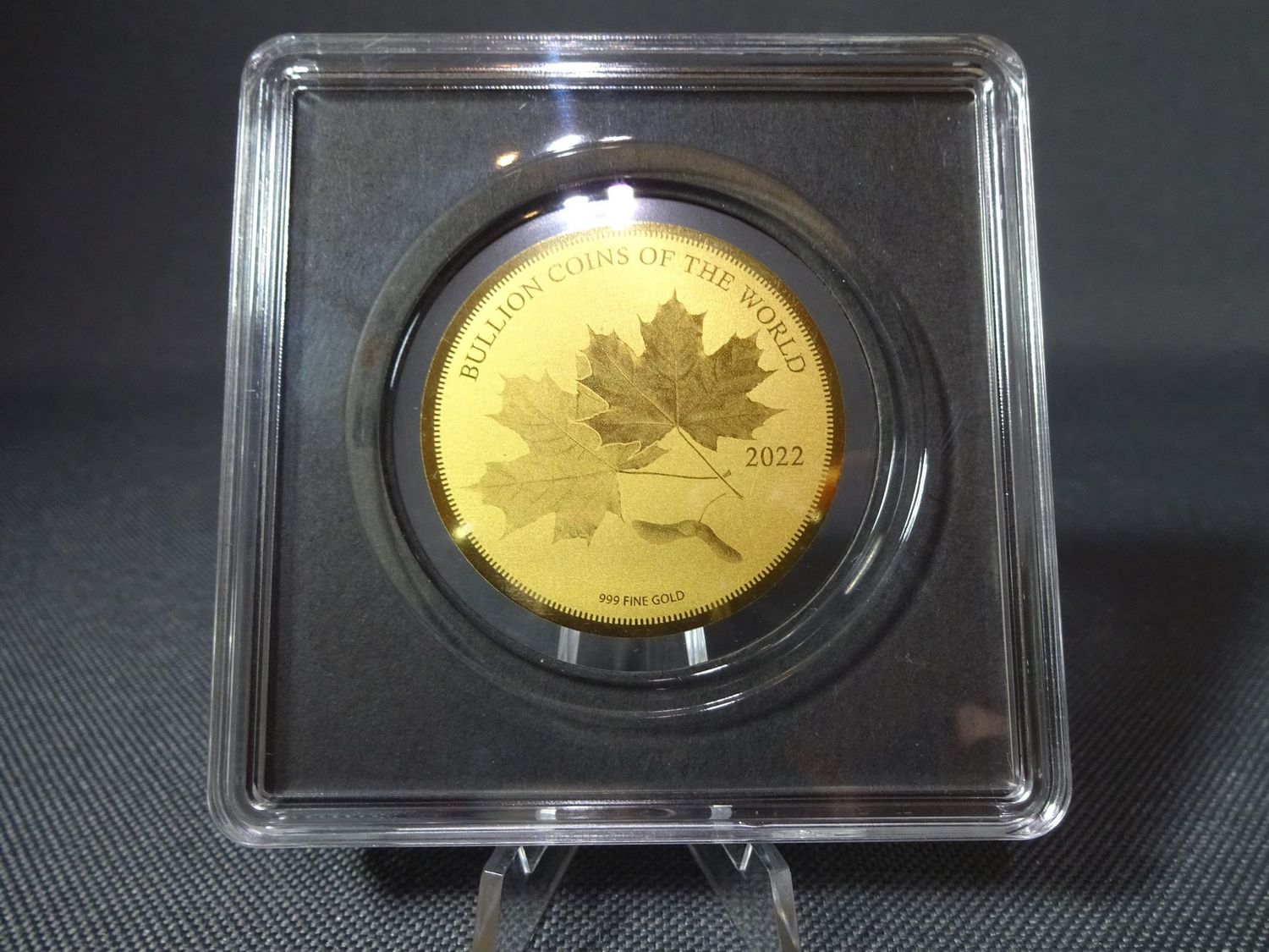 Goldmünze Tschad 2022 5000 Francs Maple Leaf Bullion Coins of the World 1/200 Oz Unze