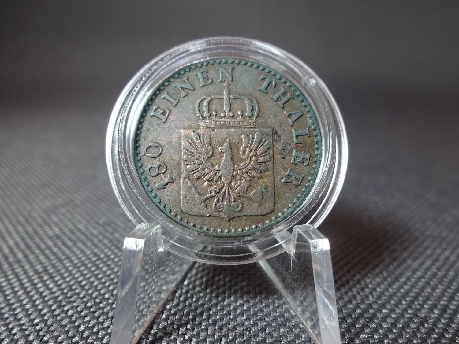 Münze Altdeutschland 1847 A 2 Pfennig 1/180 Taler Scheidemünze Königreich Preussen