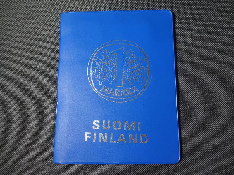 Kursmünzensatz KMS Set Finnland 1973 1 Penni - 5 Markkaa Kursmünzensatz KMS Set Finnland 1973 1 Penni - 5 Markkaa