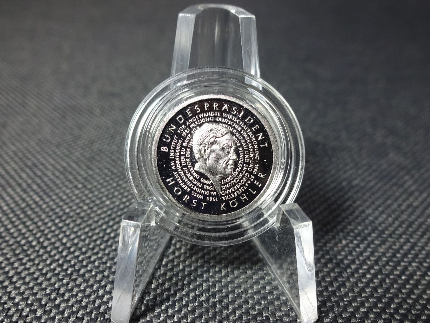 Silbermedaille Deutschland 2004 Bundespräsident Horst Köhler 1/25 Oz Unze