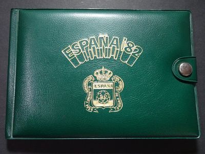 Kursmünzensatz KMS Set Spanien 1980 50 Centimos - 100 Pesetas Fussball WM 1982 Carlos Grün Blister