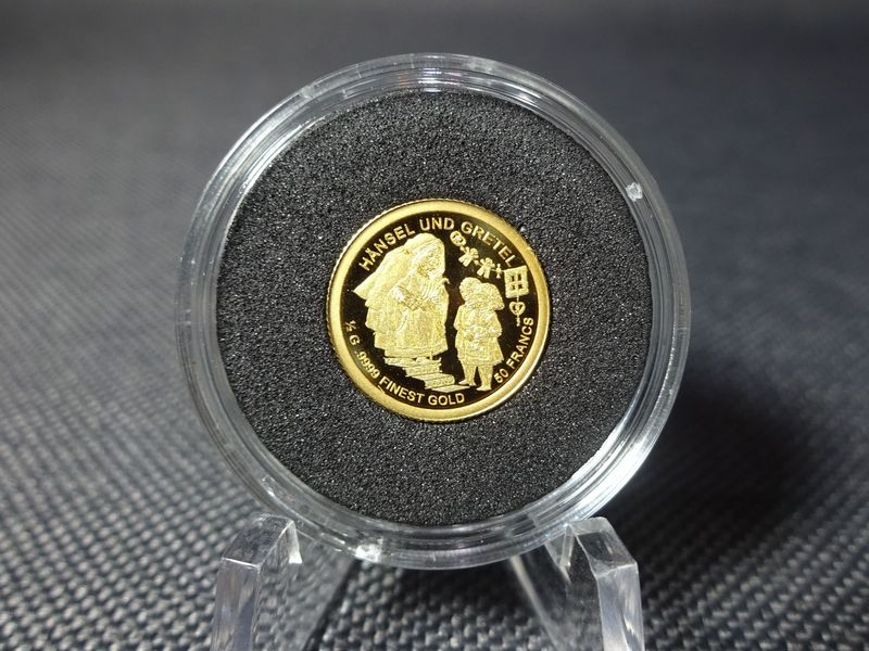 Goldmünze Burundi 2019 50 Francs Hänsel & Gretel Märchen PP Proof 0,5 g