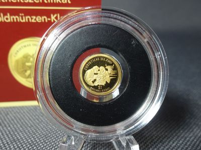 Goldmünze Kiribati 2011 1 Dollar Heilige Familie Josef Maria Jesus PP Proof 0,5 g