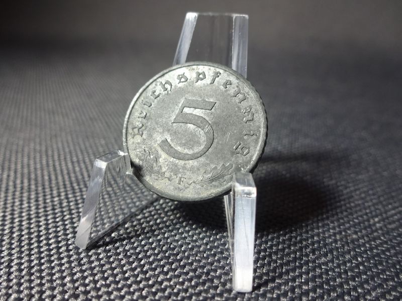 Münze Drittes Reich 1943 F 5 Reichspfennig Stuttgart